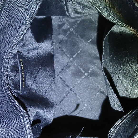 Michael Kors Black Tote with Gold Accents - Picture 2 of 2